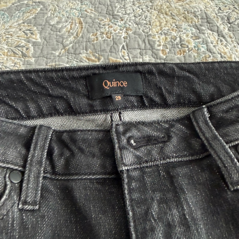 Quince Charcoal Denim Pants